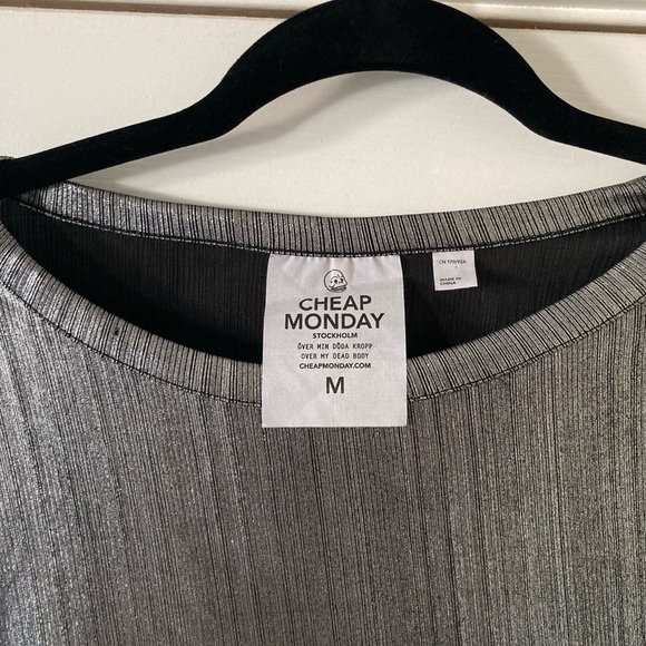 Cheap Monday Silver Drawstring Tie Top - Picture 5 of 5